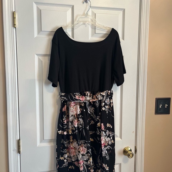 Women's Plus Size Elegant Beach Holiday Floral Print Summer Party Sundress 16W - Picture 8 of 10